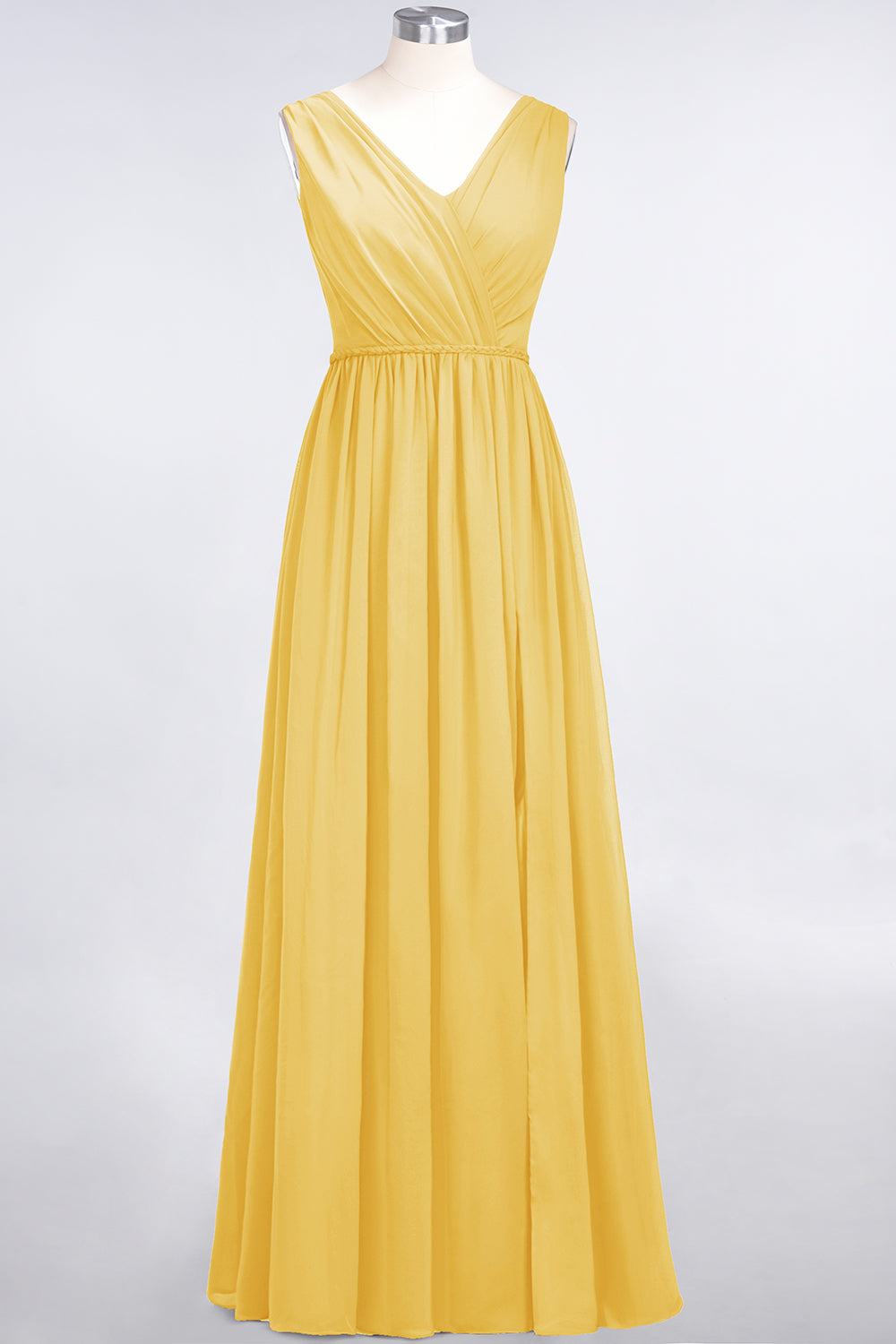 Glamorous TulleV-Neck Ruffle Burgundy Bridesmaid Dresses