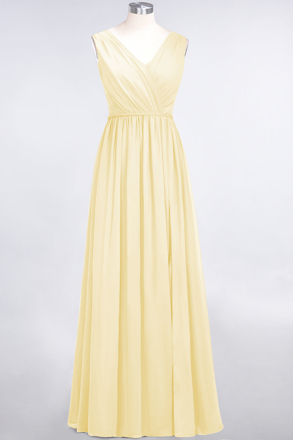 Glamorous TulleV-Neck Ruffle Burgundy Bridesmaid Dresses