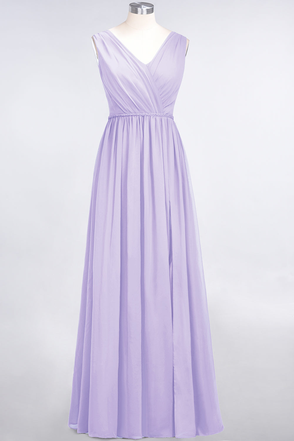 Glamorous TulleV-Neck Ruffle Burgundy Bridesmaid Dresses
