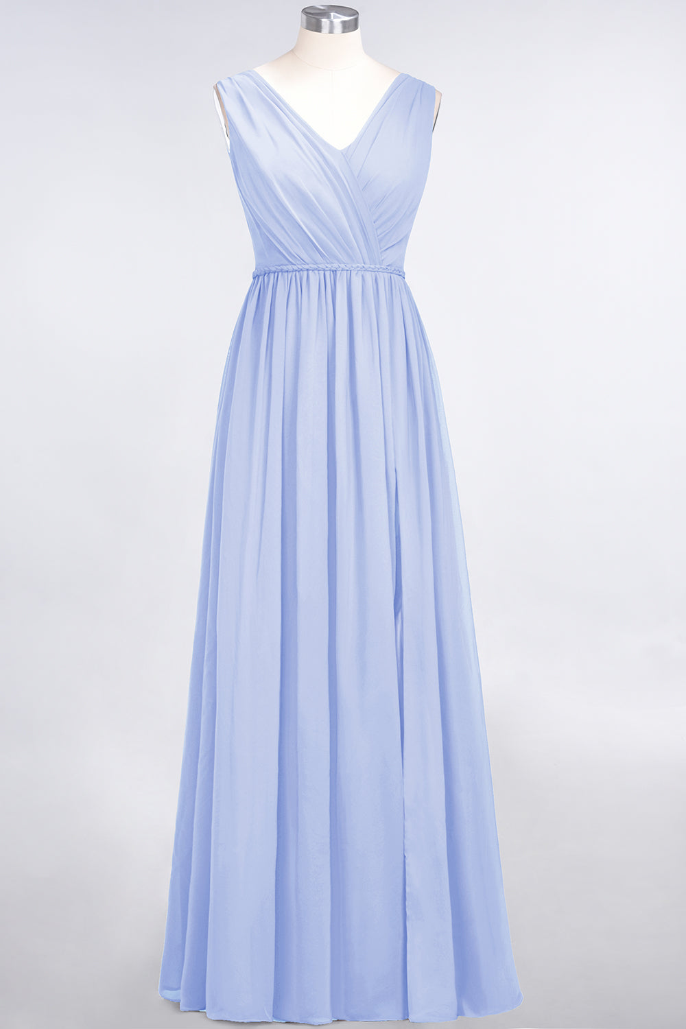 Glamorous TulleV-Neck Ruffle Burgundy Bridesmaid Dresses