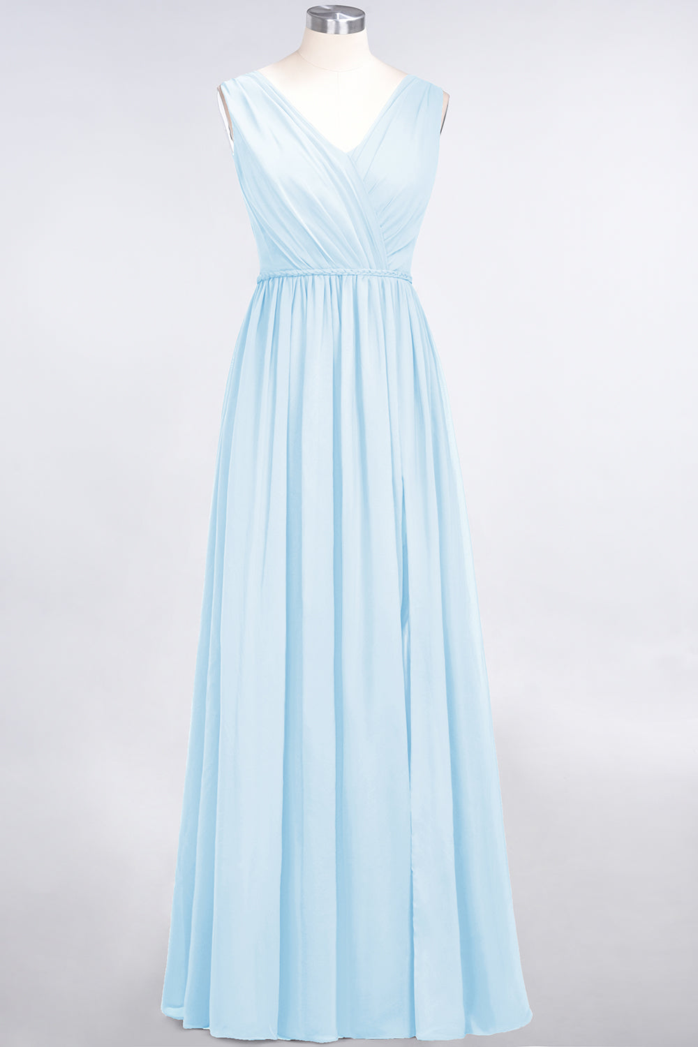 Glamorous TulleV-Neck Ruffle Burgundy Bridesmaid Dresses