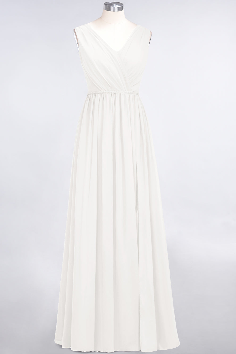 Glamorous TulleV-Neck Ruffle Burgundy Bridesmaid Dresses