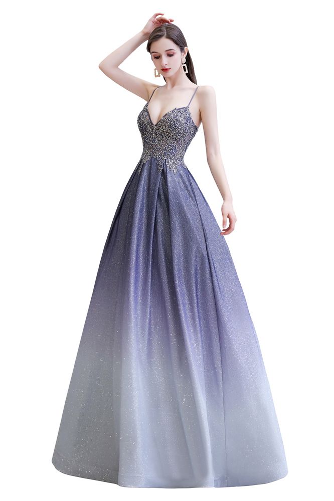 MISSHOW offers Glamous Spaghetti Ombre Purple Sparkly A-line Party Dress at a good price from Purple,Satin,Tulle,Lace to A-line Floor-length them. Stunning yet affordable Sleeveless Prom Dresses,Evening Dresses,Homecoming Dresses,Quinceanera dresses.