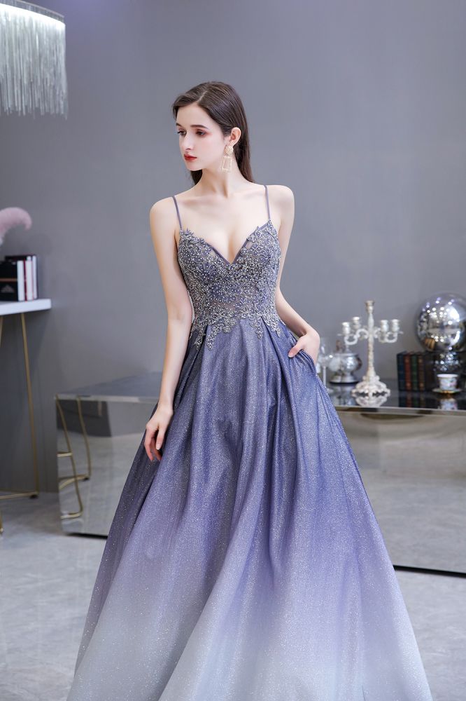 MISSHOW offers Glamous Spaghetti Ombre Purple Sparkly A-line Party Dress at a good price from Purple,Satin,Tulle,Lace to A-line Floor-length them. Stunning yet affordable Sleeveless Prom Dresses,Evening Dresses,Homecoming Dresses,Quinceanera dresses.