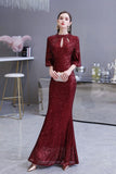 The gorgeous Glitter Half Sleeves Key hole Mermaid Party Dress Burgundy will stun every girl. The Sequined Vintage Party dress will add extra elegance to your wholesale look.