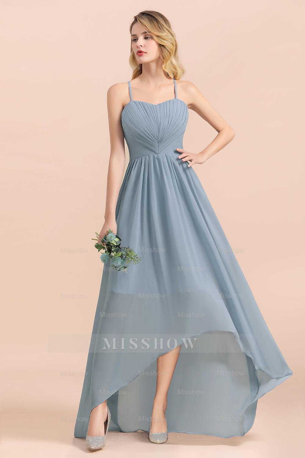 miss bridesmaid dresses Lemon Bridesmaid Dress Chiffon Floor-Length A-line