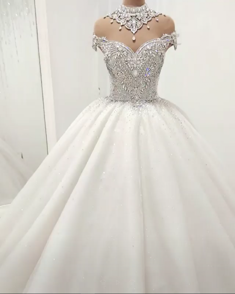 Find this Chic Deep V-neck White Wedding Dressat Misshow, available in everyone color and size you could possibly imagine, which makes picking out the perfect prom dress for your big day easily!