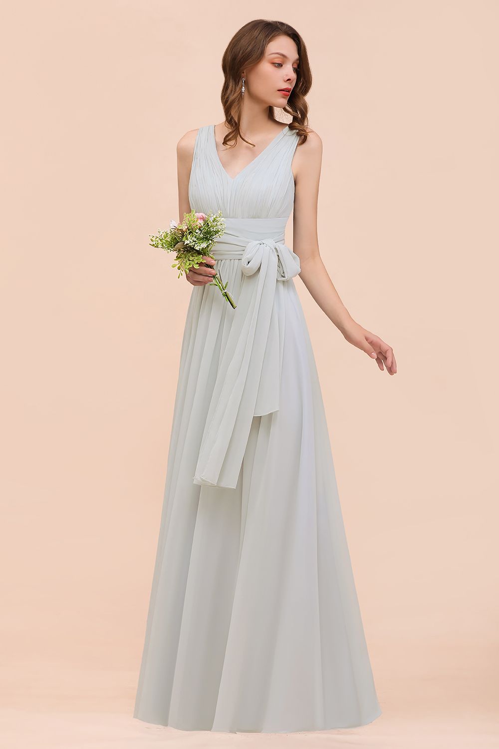 Gorgeous Ruffle Convertible Mist Chiffon Bridesmaid dresses