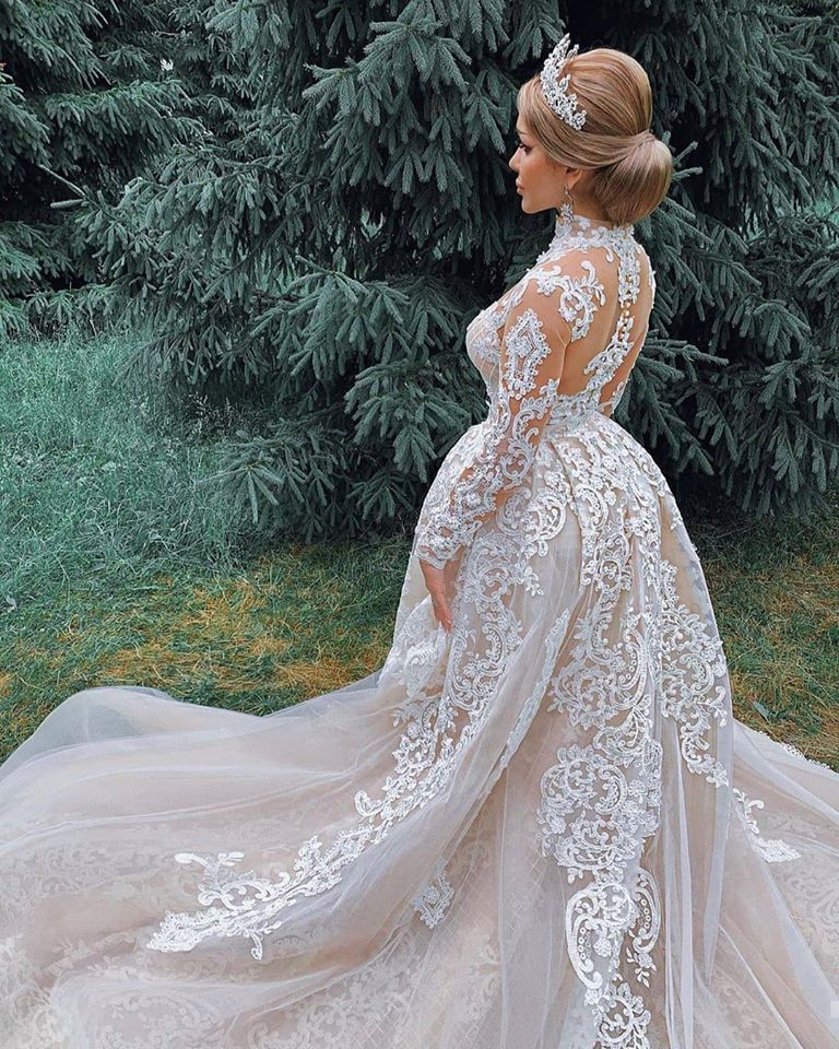 Find this Chic Deep V-neck White Wedding Dressat Misshow, available in everyone color and size you could possibly imagine, which makes picking out the perfect prom dress for your big day easily!