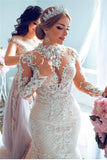 Gorgeous Sweetheart Lace Tulle Mermaid Spring Summer Wedding Dress