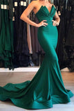 Green Mermaid Evening Gown Long Party Gowns