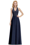 MISSHOW offers Halter Sleeveless Floral Appliques Evening Party Dress Aline Floor Length Bridesmaid Dress at a good price from Blushing Pink,Dusty Rose,Burgundy,Dark Navy,Silver,Silk Chiffon to A-line Floor-length them. Stunning yet affordable Sleeveless Prom Dresses,Evening Dresses,Homecoming Dresses,Bridesmaid Dresses,Quinceanera dresses.