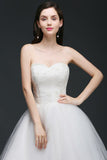 This elegant V-neck Tulle wedding dress with Appliques could be custom made in plus size for curvy women. Plus size Sleeveless A-line bridal gowns are classic yet cheap.