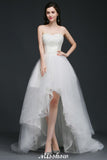 Hi-Lo Tulle A-line Lace Wedding Dress