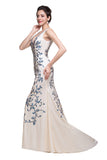 MISSHOW offers gorgeous Ivory V-neck party dresses with delicately handmade Crystal,Appliques,Sequined in size 0-26W. Shop Floor-length prom dresses at affordable prices.
