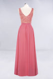 MISSHOW offers Jewel Ruffles Floral Lace Simple Prom Dresses, A-Line Sleeveless Coral Evening Dresses at a good price from Misshow