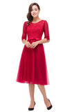 A plus size Fuchsia bridesmaid dress made of Tulle are trendy for  . Shop MISSHOW with elaborately designed Lace,Appliques,Ribbons gowns for your bridesmaids.