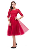 A plus size Fuchsia bridesmaid dress made of Tulle are trendy for  . Shop MISSHOW with elaborately designed Lace,Appliques,Ribbons gowns for your bridesmaids.