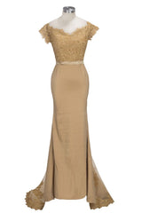 MISSHOW offers Lace Appliques Mermaid Off-shoulder Sweetheart Sheer Prom Dresses at a cheap price from Same as Picture,White,Ivory,Blushing Pink,Candy Pink,Pearl Pink,Watermelon,Red,Fuchsia,Burgundy,Chocolate,Brown,Gold,Champagne,Orange,Yellow,Daffodil,Regency,Grape,Lilac,Lavender,Sky Blue,Pool,Ocean Blue,Royal Blue,Ink Blue,Dark Navy,Black,Silver,Dark Green,Jade,Green,Sage, Stretch Satin to Mermaid Floor-length hem. Stunning yet affordable Short Sleeves Bridesmaid Dresses.
