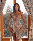 Long glitter prom dresses | Evening wear party dresses-misshow.com