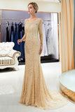 Looking for Prom Dresses,Evening Dresses in Tulle, Mermaid style, and Gorgeous Sequined work  MISSHOW has all covered on this elegant Long Sleeves Floor Length Sequins Formal Party Dresses