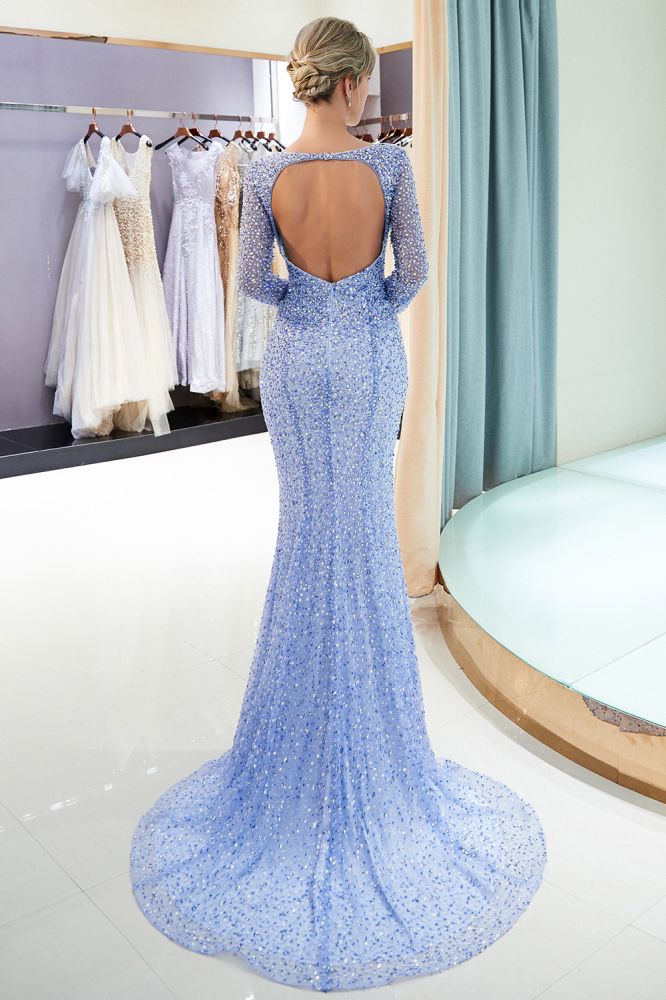 Looking for Prom Dresses,Evening Dresses in Tulle, Mermaid style, and Gorgeous Sequined work  MISSHOW has all covered on this elegant Long Sleeves Floor Length Sequins Formal Party Dresses