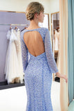 Looking for Prom Dresses,Evening Dresses in Tulle, Mermaid style, and Gorgeous Sequined work  MISSHOW has all covered on this elegant Long Sleeves Floor Length Sequins Formal Party Dresses