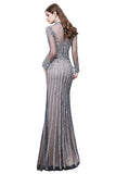 The gorgeous Luxury Sparkly beading High Neck Sheer Tulle Long Prom Dress will stun every girl. The Tulle Vintage Party dress will add extra elegance to your wholesale look.