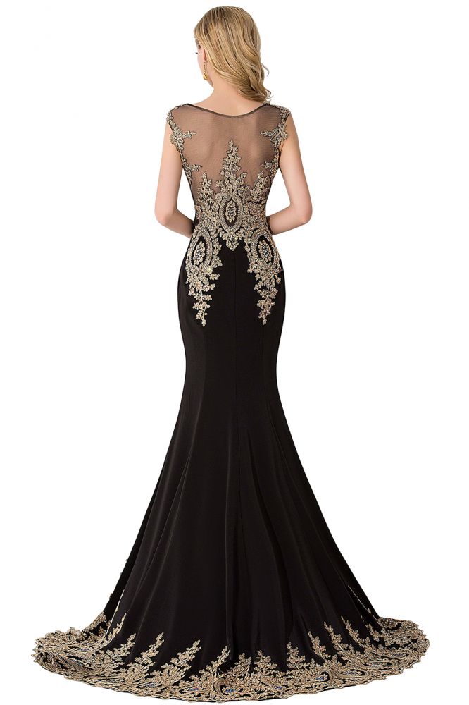 MISSHOW offers Mermaid Court Train Chiffon Evening Dress with Appliques at a cheap price from Red,Regency,Royal Blue,Dark Navy, 100D Chiffon to Mermaid  hem. Stunning yet affordable Sleeveless Prom Dresses,Evening Dresses.