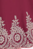 MISSHOW offers gorgeous Burgundy Jewel party dresses with delicately handmade Appliques in size 0-26W. Shop Floor-length prom dresses at affordable prices.