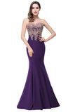 MISSHOW offers gorgeous Ivory,Nude pink,Dusty Rose,Red,Regency,Sky Blue,Royal Blue,Dark Navy,Black,Silver,Dark Green Jewel party dresses with delicately handmade Appliques in size 0-26W. Shop Floor-length prom dresses at affordable prices.