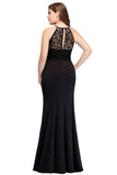 MISSHOW offers gorgeous Black Jewel party dresses with delicately handmade Lace in size 0-26W. Shop Floor-length prom dresses at affordable prices.