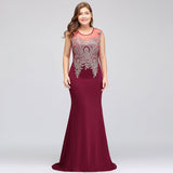 MISSHOW offers gorgeous Ivory,Nude pink,Red,Burgundy,Royal Blue,Dark Navy,Black Jewel party dresses with delicately handmade Appliques in size 0-26W. Shop Floor-length prom dresses at affordable prices.
