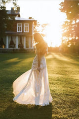 Mermaid / Trumpet Wedding Dresses Sparkle & Shine Dress Wedding Party-misshow.com