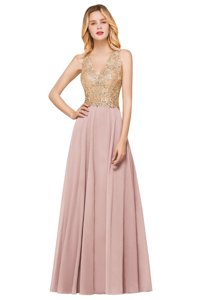 Looking for Prom Dresses,Evening Dresses,Homecoming Dresses,Bridesmaid Dresses,Quinceanera dresses in 100D Chiffon,  style, and Gorgeous Lace work  MISSHOW has all covered on this elegant MisShow Women's Gold Appliques Evening Formal Dress Chiffon Lace Prom Long Ball Gown.