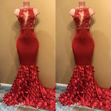 Modest Mermaid Sleeveless Prom Dress-misshow.com