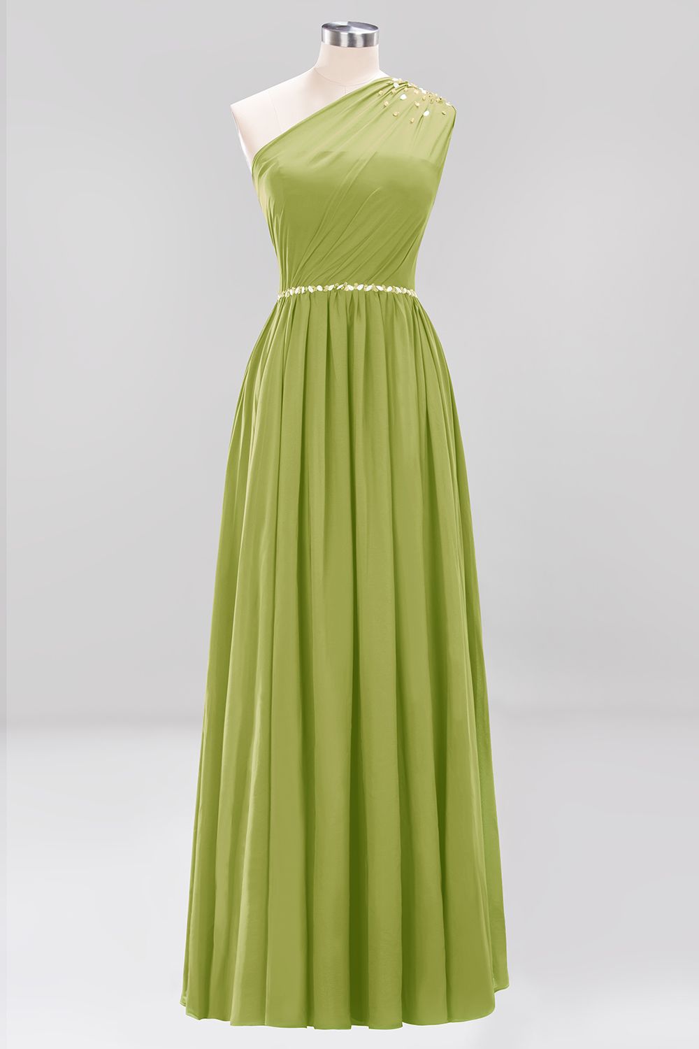 Modest One-shoulder Royal Blue Affordable Bridesmaid Dresses with Beadings Modest One-shoulder Royal Blue Affordable Bridesmaid Dresses with Beadings