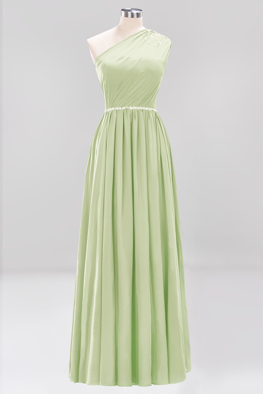 Modest One-shoulder Royal Blue Affordable Bridesmaid Dresses with Beadings Modest One-shoulder Royal Blue Affordable Bridesmaid Dresses with Beadings
