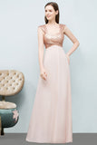 Off-shoulder A-line Sweetheart Spaghetti Long Sequins Chiffon Prom Dresses