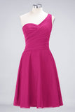 MISSHOW offers One-Shoulder Sweetheart Knee-Length Bridesmaid Dress Ruffles aline Party Dress at a good price from Misshow