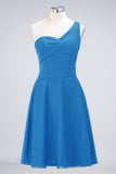 MISSHOW offers One-Shoulder Sweetheart Knee-Length Bridesmaid Dress Ruffles aline Party Dress at a good price from Misshow