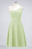 MISSHOW offers One-Shoulder Sweetheart Knee-Length Bridesmaid Dress Ruffles aline Party Dress at a good price from Misshow