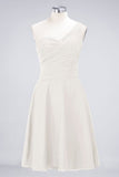 MISSHOW offers One-Shoulder Sweetheart Knee-Length Bridesmaid Dress Ruffles aline Party Dress at a good price from Misshow