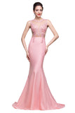 MISSHOW offers gorgeous Blushing Pink Jewel party dresses with delicately handmade Pearls,Sequined in size 0-26W. Shop Floor-length prom dresses at affordable prices.