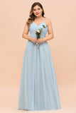 Plus Size Bridesmaid Dress Sweetheart Floor Length A-line Maid of Honor Dress-misshow.com