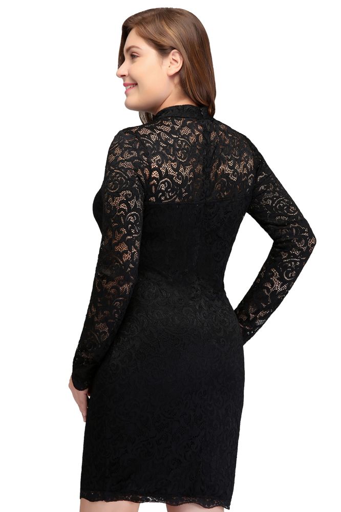 MISSHOW offers gorgeous Black High Neck party dresses with delicately handmade Lace in size 0-26W. Shop Mini prom dresses at affordable prices.