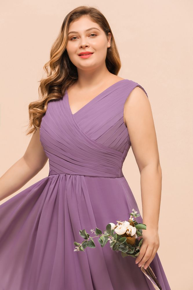 Elegant Purple Bridesmaid Dresses in Plus Size for Every Bride