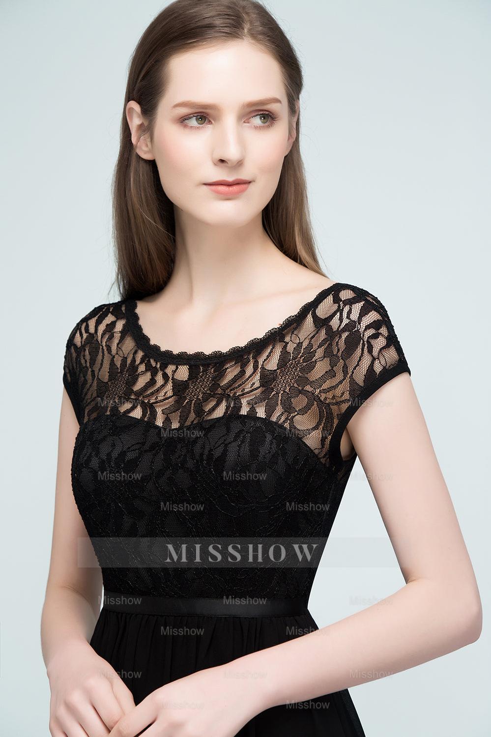 Pretty Scoop Sleeveless Black Lace Short Junior Bridesmaid Dresses Pretty Scoop Sleeveless Black Lace Short Junior Bridesmaid Dresses