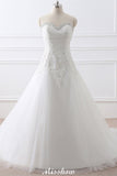 Princess Sweetheart Tulle Wedding Dress With Lace-misshow.com