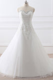 Princess Sweetheart Tulle Wedding Dress With Lace-misshow.com